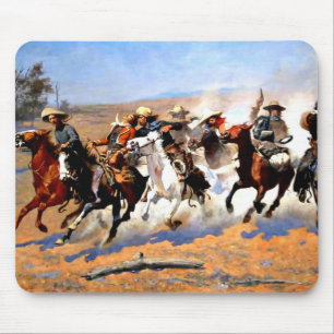 A Dash for the Timber, Remington painting, Mouse Mat
