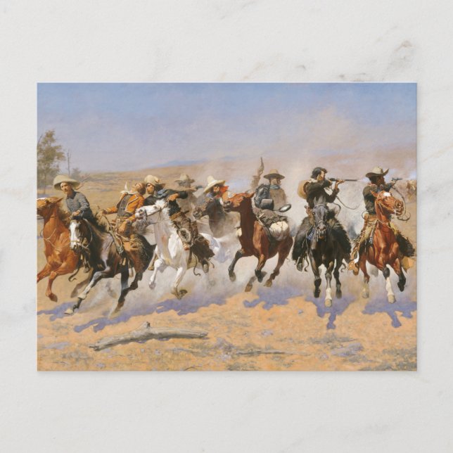 A Dash For Timber By Frederick Remington Postcard (Front)