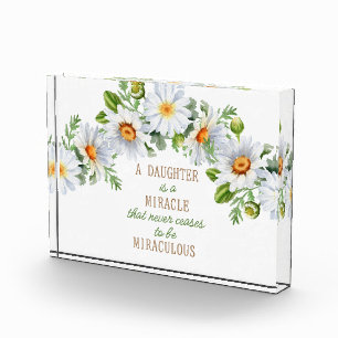 A Daughter Is A Miracle  Photo Block