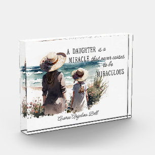 A Daughter Is A Miracle  Photo Block