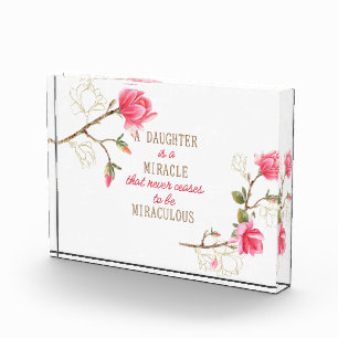 A Daughter Is A Miracle  Photo Block