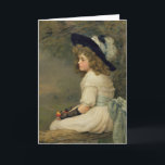 A Daughter of Eve, Pears Annual, Christmas, 1899 Holiday Card<br><div class="desc">A Daughter of Eve,  Pears Annual,  Christmas,  1899 | by Edward Patry | Art Location: Private Collection | English Artist | Image Collection Number: BAL9688</div>