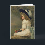 A Daughter of Eve, Pears Annual, Christmas, 1899 Holiday Card<br><div class="desc">A Daughter of Eve,  Pears Annual,  Christmas,  1899 | by Edward Patry | Art Location: Private Collection | English Artist | Image Collection Number: BAL9688</div>