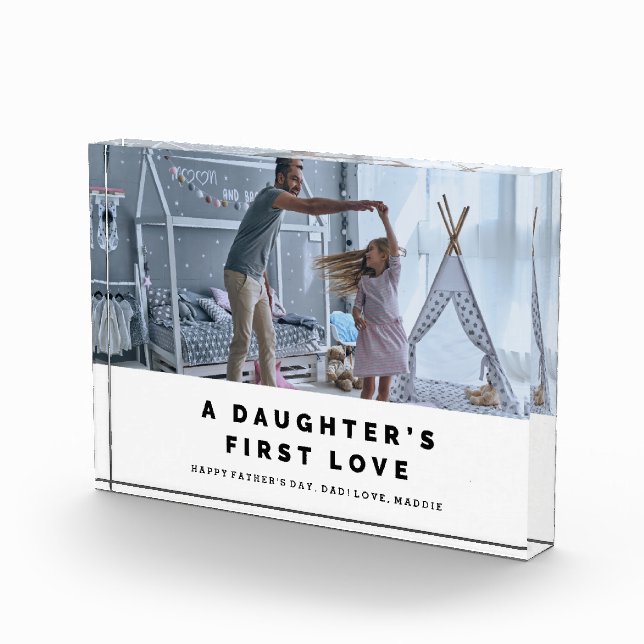 A Daughter's First Love Father's Day Photo Block (Right)