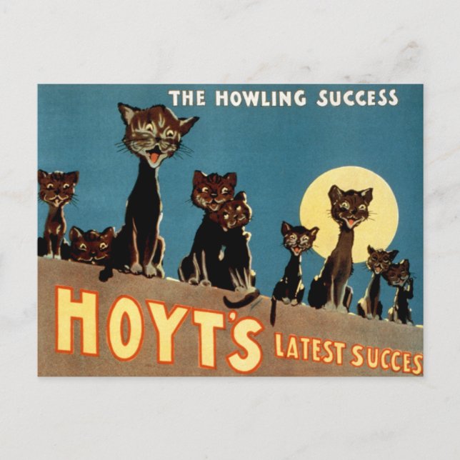 A Day and a Night - The Howling Success Postcard (Front)