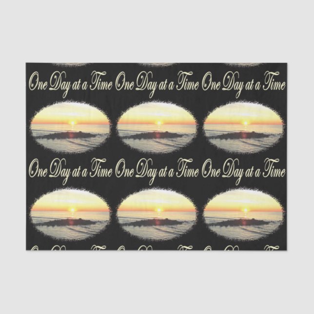 A DAY AT A TIME SUNRISE PHOTO TISSUE PAPER (Front)