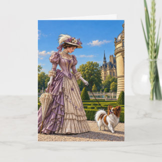 A Day at Château Chantilly , Papillon Card