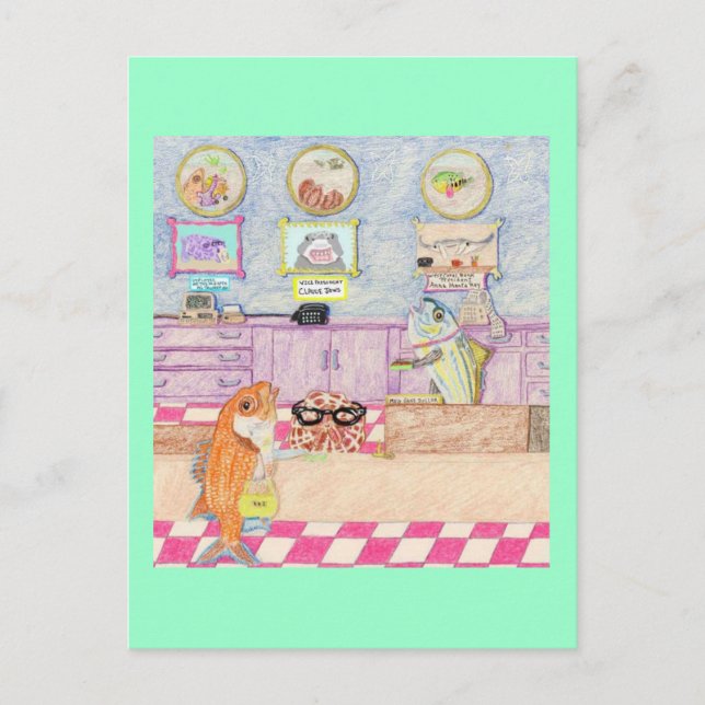 A Day At The Bank Postcard (Front)