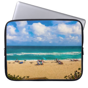 A Day at the Beach Laptop Sleeve