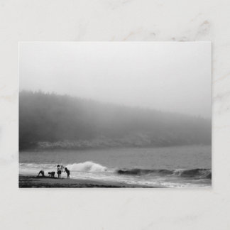 A Day at the Beach - Maine Postcard