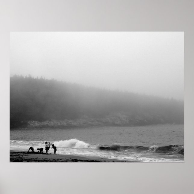 A Day at the Beach - Maine Poster (Front)