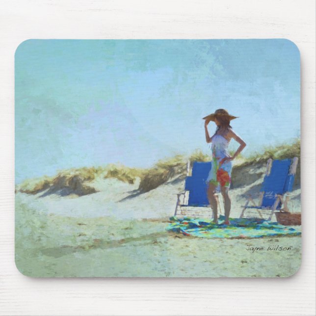 A Day at the Beach Mouse Pad (Front)