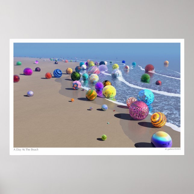 A Day At The Beach Poster (Front)