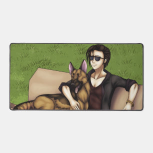 A Day at the Dog Park Desk Mat