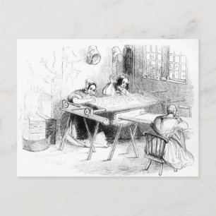 A Day at the Nottingham Lace Manufacturers Postcard