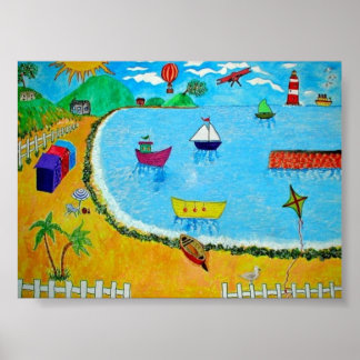 A Day At The Seaside Poster