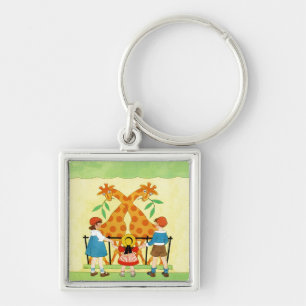 A Day At The Zoo Key Ring