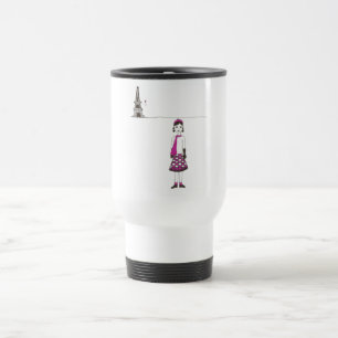 A day in Paris France Travel Mug