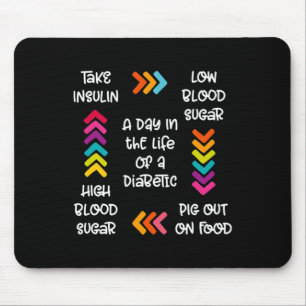 A Day In The Life Of A Diabetic  Mouse Mat