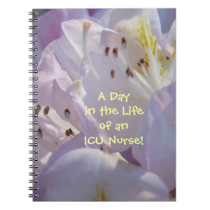 A Day in the Life of an ICU Nurse! notebook Nurses