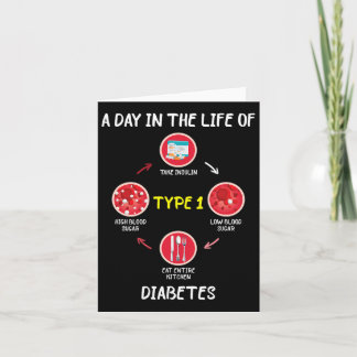 A Day In The Life Of Type 1 Diabetes Awareness Dia Card