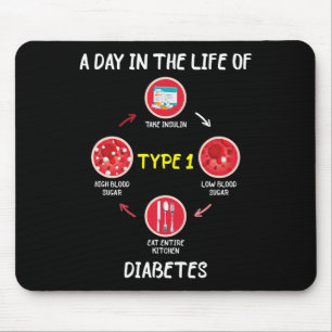 A Day In The Life Of Type 1 Diabetes Awareness Dia Mouse Mat