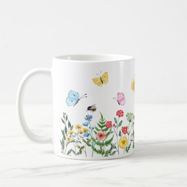 A day in the meadow coffee mug (Left)