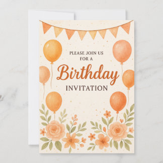 A Day of Joy & Togetherness Birthday Invitation