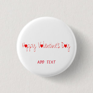 A day of love and all who love 3 cm round badge
