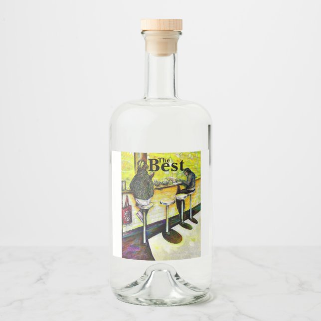  A Day Off from Crazy Liquor Bottle Label (Front)