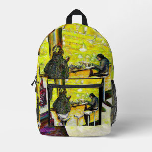 A Day Off from Crazy Printed Backpack