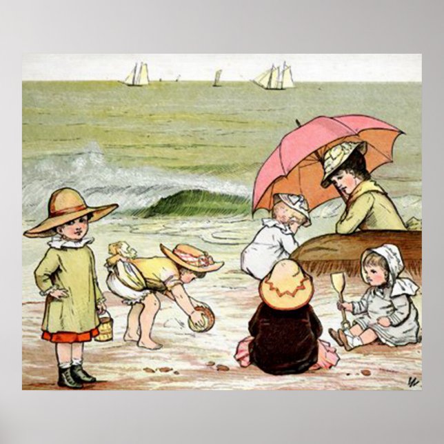 A Day on the Beach Poster (Front)