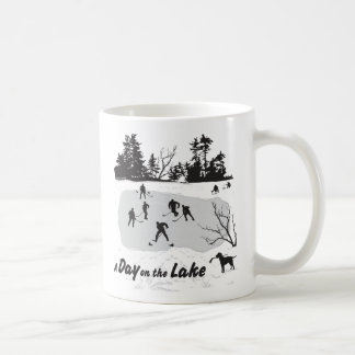 A Day on the Lake Hockey Pond Hockey Coffee Mug