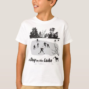 A Day on the Lake Pond Hockey Youth T-Shirt