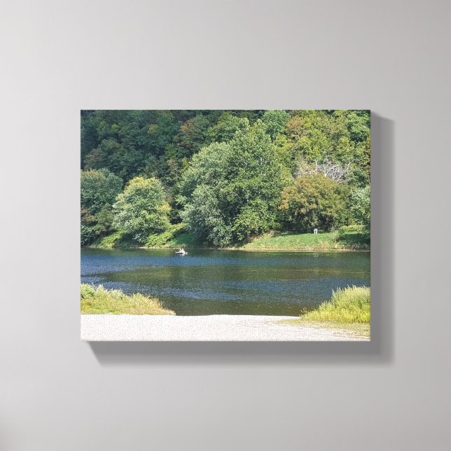 A Day Out On The River Canvas Print (Front)
