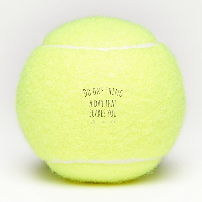 A day that scares you black tennis balls (Front)