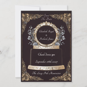 A Day to Remember Wedding Cake Wedding  Invitation