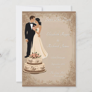 A Day to Remember Wedding Cake Wedding  Invitation