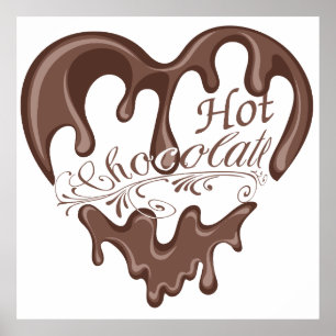 A day without hot chocolate is like just kidding poster