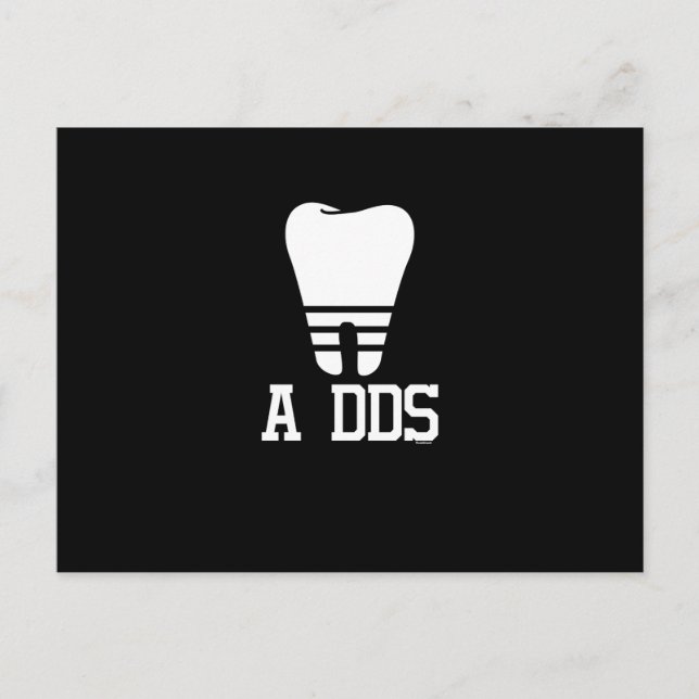 A DDS Funny Dentist a DDS Dental Student Humourous Holiday Postcard (Front)