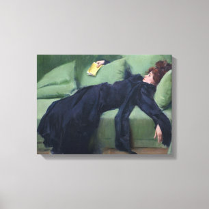 A Decadent Girl - Ramon Casas Canvas Print