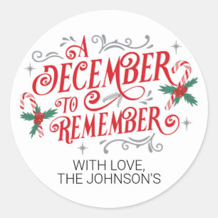 A December to Remember, Personalised Sticker