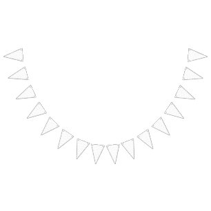 A decorative pattern featuring white and grey leav bunting 