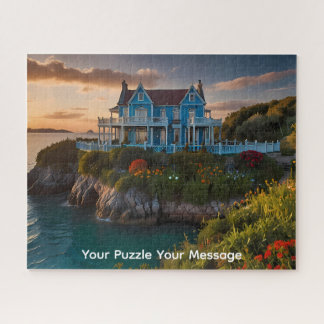 A decrepit abandoned  house watercolour artwork jigsaw puzzle