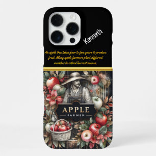 A Dedicated Apple Farmer Tending to Autumn Harvest iPhone 16 Pro Max Case