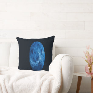 A Deep Blue Planet Cushion