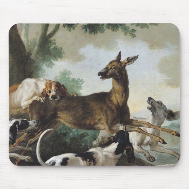 A Deer Chased by Dogs, 1725 Mouse Mat (Front)