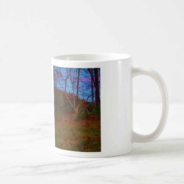 A Deer: Gold Red Green and Blue Coffee Mug (Right)