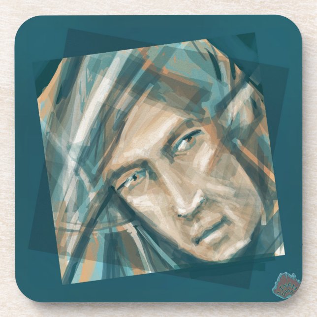 A Defiant Green Elf Coaster (Front)