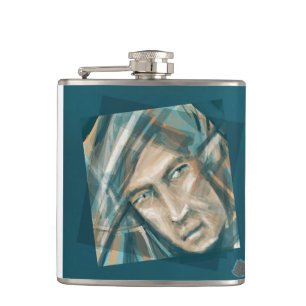 A Defiant Green Elf Hip Flask